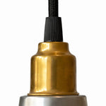 Cargar imagen en el visor de la Galería, Brass-tone socket and black cord detail