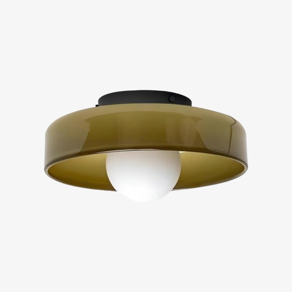 Lampada da soffitto e da parete Glasenti Halo Disc Orb – Illuminazione scultorea moderna per spazi abitativi N33