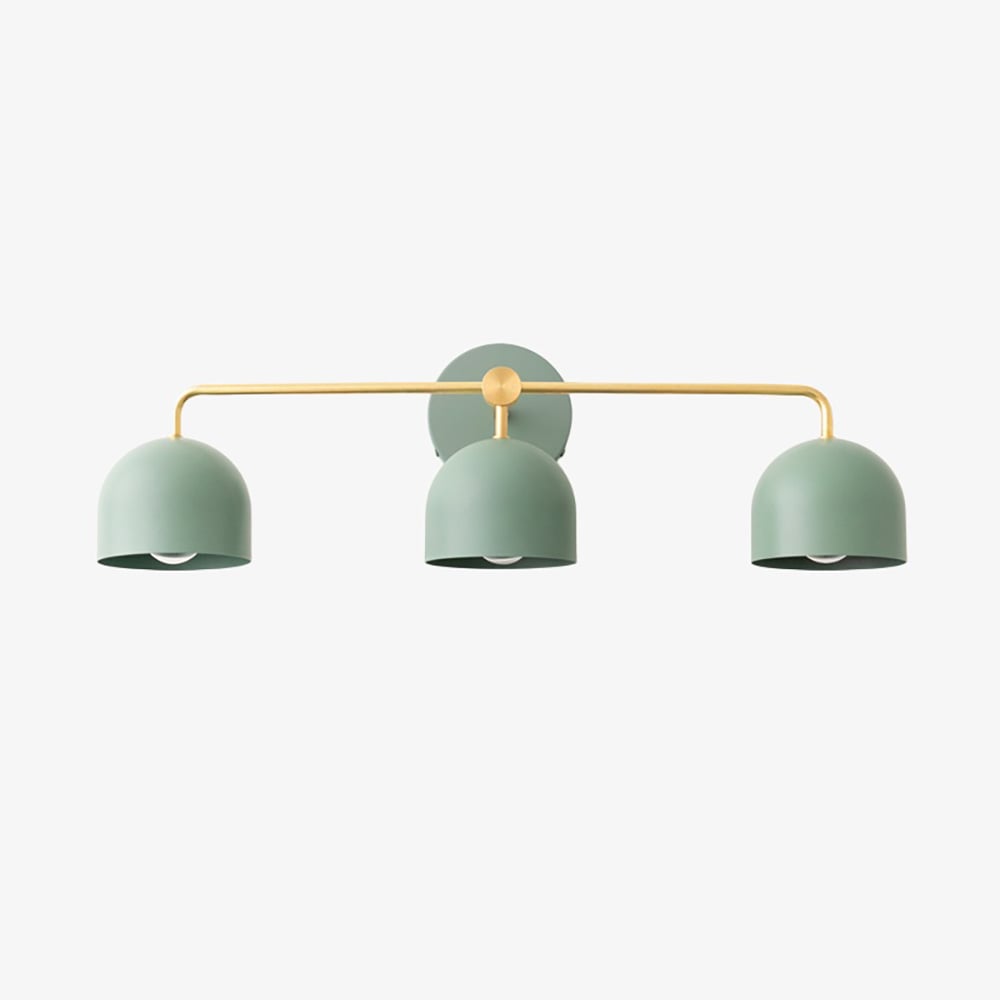 Metio Dome Farmhouse Vanity Wall Light Colorful Metal Sconce