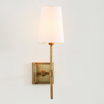 Load image into Gallery viewer, Derlina White Linen Shades Wall Lamp – Retro Metal Multi-Head Lighting Fixture

