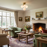 Load image into Gallery viewer, Glorica Glass Flush Mount Light - Globe Ceiling Fixture Modern
