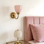 Load image into Gallery viewer, Mild Velin Wall Lamp – Brass and Frosted Glass Wall Sconce for Bedroom and Living Room