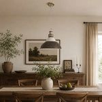 Cargar imagen en el visor de la Galería, industrial dome pendant light scene and detail