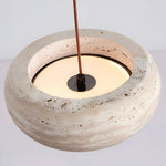 Load image into Gallery viewer, Wabi Sabi Style Travertine Stone Pendant Light