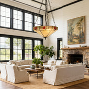 Suspension TF Nevada – Verre artisanal contemporain à inversion pour salles à manger et entrées