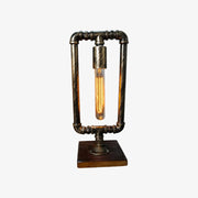 Remi retro industrial pipe table lamp