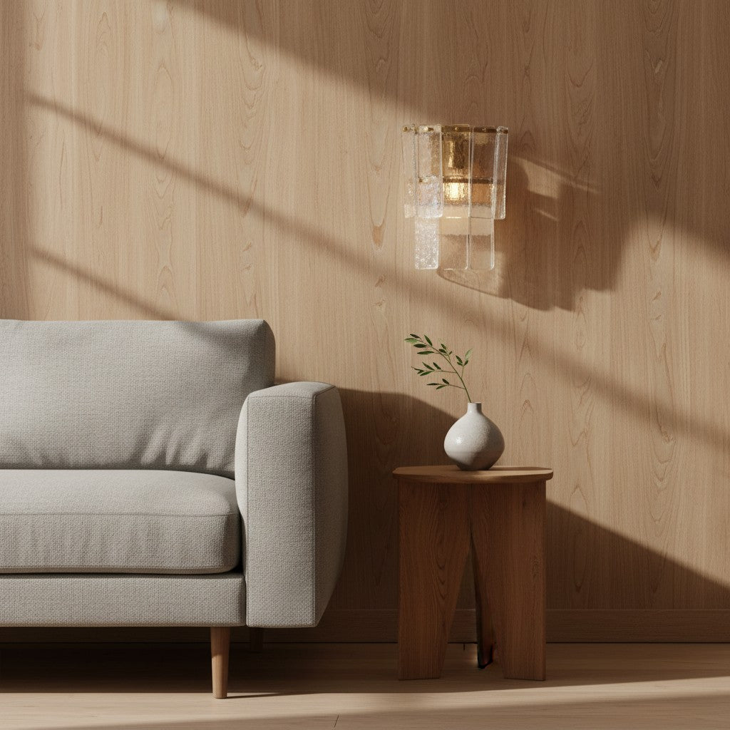 Aplique de Pared de Vidrio Estiloso Lumvey - Lámpara de Pared de Diseño Moderno para Ambiente en Pasillos