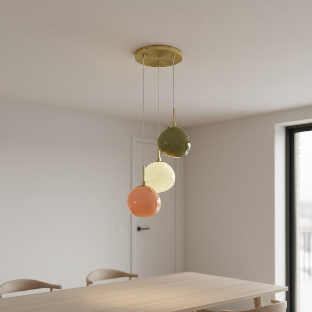 Coloria Opal Glass Pendant – Minimalist Light for Hallway & Kitchen