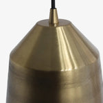 Afbeelding laden in galerijweergave, Brass pendant lamp top connection detail