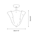 Load image into Gallery viewer, Bellina Decorative Glass Ceiling Light - Modern Sculptural Flush Mount
