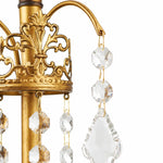 Load image into Gallery viewer, French Six-Light Candle Chandelier with Crystal Draping