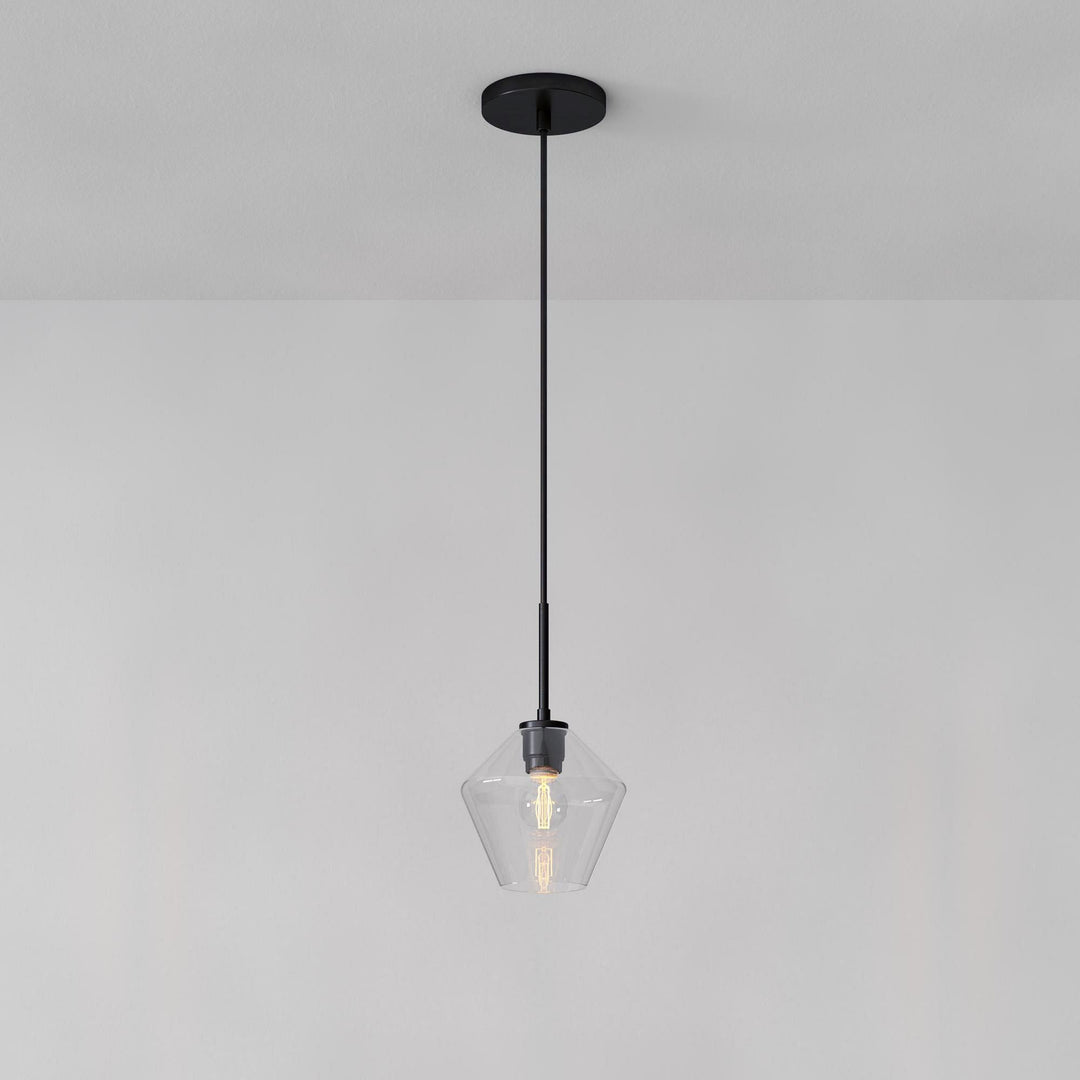 Merin Transparent Glass Sculpture Geometric Chandelier