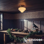 Load image into Gallery viewer, Geotower Tiered Globe Contemporary Ceiling Lamp for Bedroom &amp; Foyer
