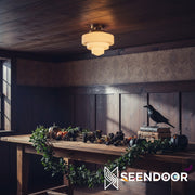 Geotower Tiered Globe Contemporary Ceiling Lamp for Bedroom & Foyer