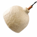 Cargar imagen en el visor de la Galería, Side profile of the bell shaped handmade paper pendant light