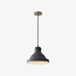 Cargar imagen en el visor de la Galería, Gray metal dome pendant lamp product view