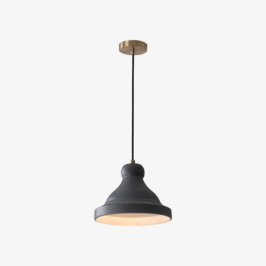 Gray metal dome pendant lamp product view