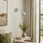 Bild in die Galerieansicht laden, Aluminum glass wall sconce installed beside a sofa and window