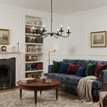 Load image into Gallery viewer, Reticula Open Iron Frame Chandelier - Indoor and Outdoor Hanging Light for Dining Room Living Room Entry