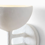 Cargar imagen en el visor de la galería, Lámpara de Pared Decorativa Plara – Lámpara de Pared de Metal Cubierta de Yeso Estilo Moderno y Limpio para Tocador de Baño y Paredes de Acento