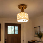Cargar imagen en el visor de la Galería, Dot ceramic ceiling light mounted near an entry door
