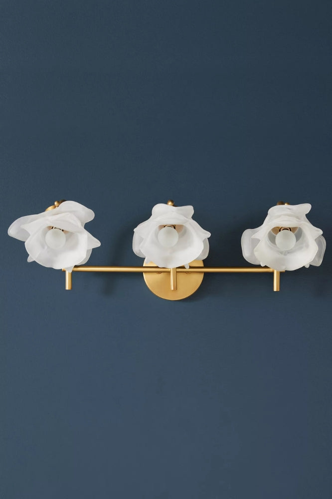 Revalis glazen bloem kaptafel wandlamp – moderne bloemige wandlamp