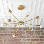 Load image into Gallery viewer, Mobilux Line Modern Chandelier - Mid Century Ceiling Light Fixture
