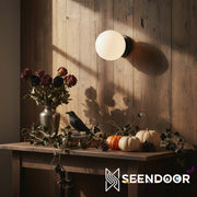 Glorica Glass Globe Wall Sconce - Multi-Color Modern Minimalist Light