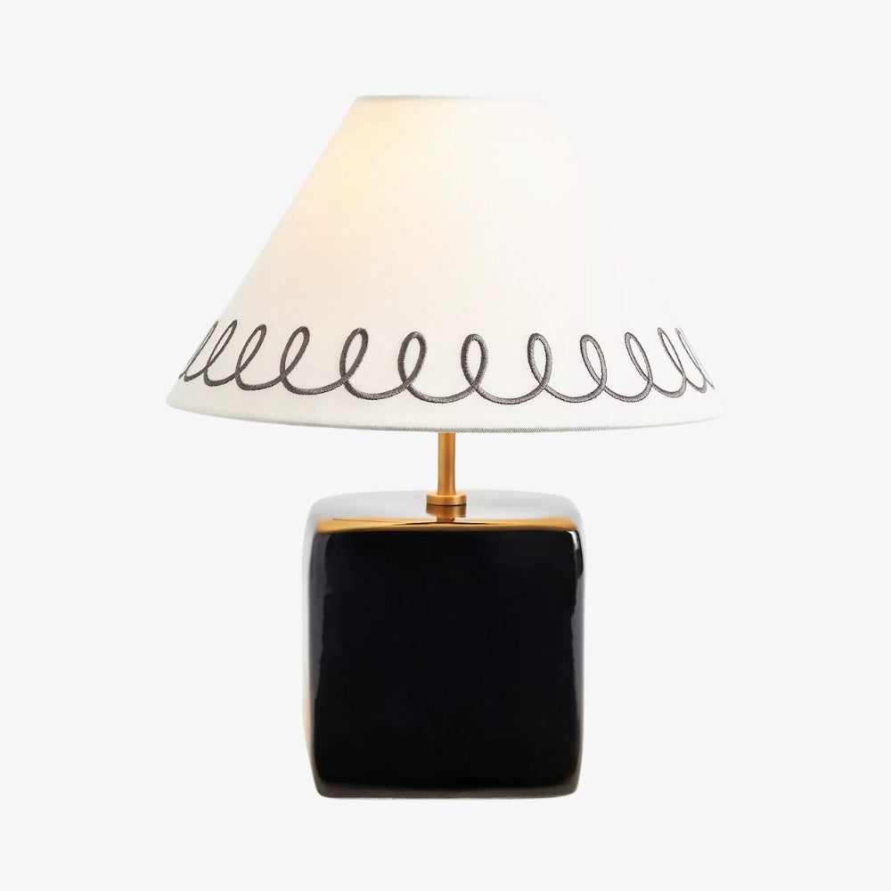 Aeva Ceramiczna lampa stołowa - Nowoczesny design Grace z zabawnym polskim akcentem