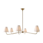 Load image into Gallery viewer, Fibura Metal Modern Linen Shade Linear Chandelier - Clean Lines
