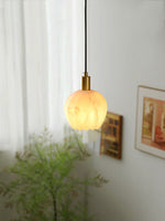 Bild in die Galerieansicht laden, Lilin Alabaster-Pendelleuchte