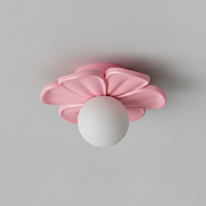 Cream Bloom Blumen Deckenlampe