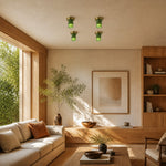 Charger l'image dans la visionneuse de la galerie, Four Jade Lamps ceiling lamps in a warm living area