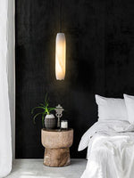 Load image into Gallery viewer, Alabaster Flute Pendant Light