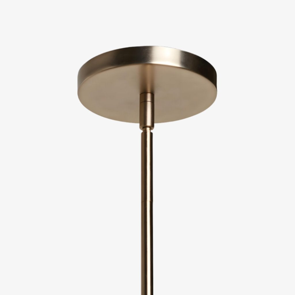 Lámpara de araña lineal Kysara - Brazos de lámpara curvos y pantallas de tela adecuadas para salas de estar o comedores