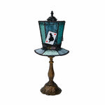 Cargar imagen en el visor de la Galería, Cat Fairy Card Aqua Blue decorative table lamp