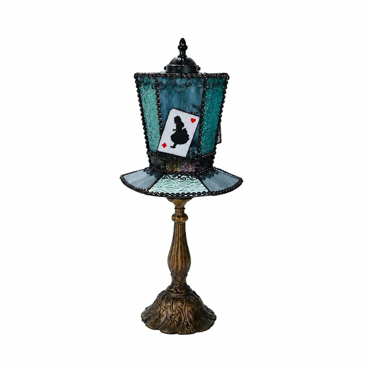 Cat Fairy Card Aqua Blue decorative table lamp