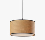 Load image into Gallery viewer, Dumora Fabric Drum Shade Pendant Light - Linen Design Hanging Light
