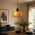 Cargar imagen en el visor de la Galería, Fabric drum pendant light 23