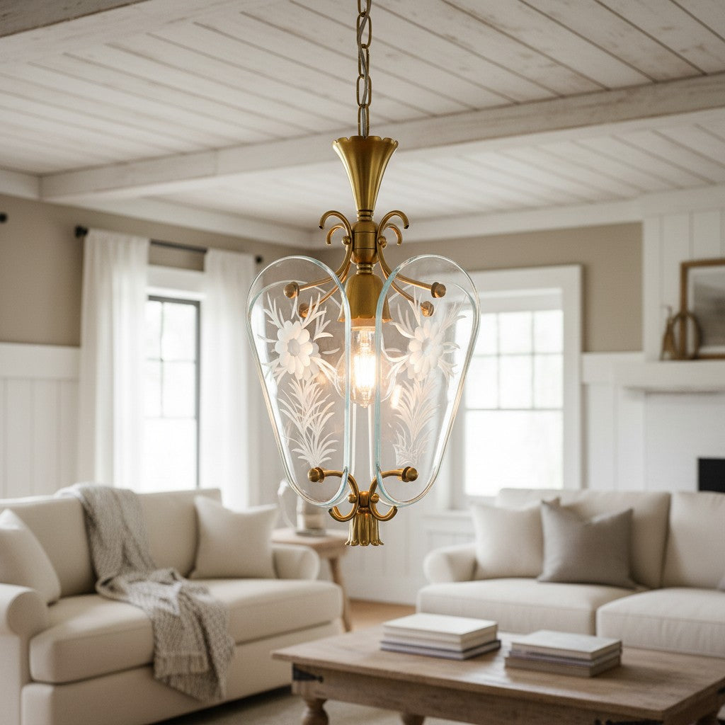 Kerise Strakke Glazen Kap Hanglamp - Designer Sfeerverlichting voor Open Ruimtes of Lounges