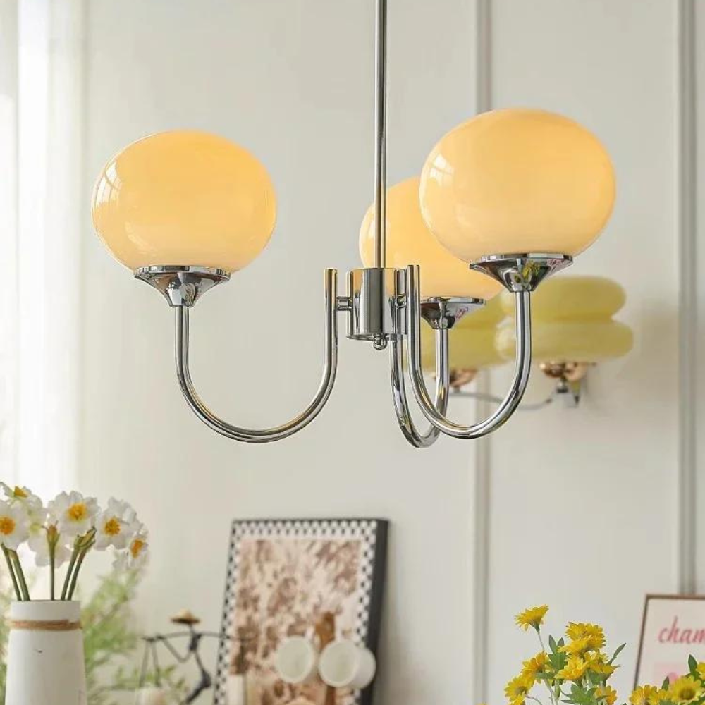 Candelabro Moderno Marshmallow de Vidrio