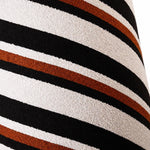Cargar imagen en el visor de la Galería, Close detail of the textured striped fabric lampshade