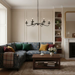 Load image into Gallery viewer, Reticula Open Iron Frame Chandelier - Indoor and Outdoor Hanging Light for Dining Room Living Room Entry