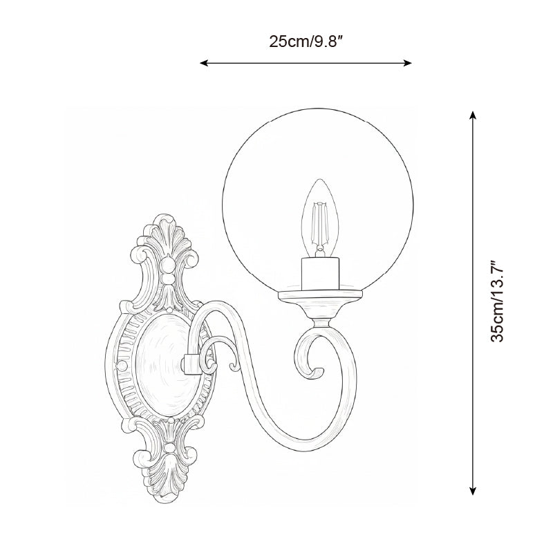 Lampada da parete Vintarose