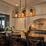 Carica l'immagine nella visualizzazione Galleria, Linear pendant lamp installed above a kitchen island