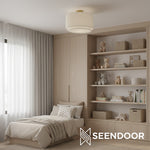 Load image into Gallery viewer, Dumora Double Layer Drum Modern Ceiling Light for Bedroom &amp; Hallway
