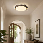 Cargar imagen en el visor de la Galería, Flush mount ceiling fan light installed in a bedroom