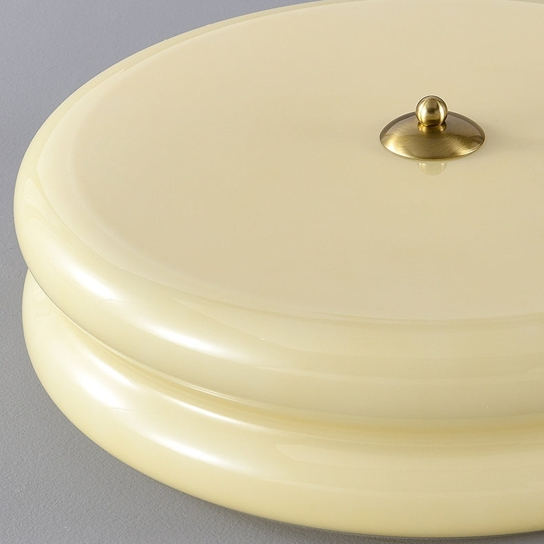 Opalix Sanft geschwungene Deckenleuchte – Art Deco inspirierte dekorative Deckenlampe für Innenräume N08