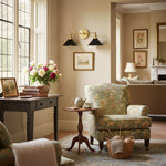Load image into Gallery viewer, Conique Metal Dual Black Sconce with Cone Shades - Industrial Vanity Wall Light for Mirror
