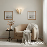 Load image into Gallery viewer, Oslan Plug-In Linen Shade Wall Light for Living Area &amp; Reading Nook
